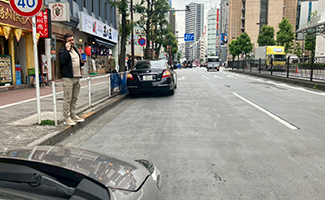 車両での追跡1