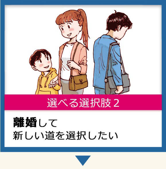 離婚して新しい道を選択したい