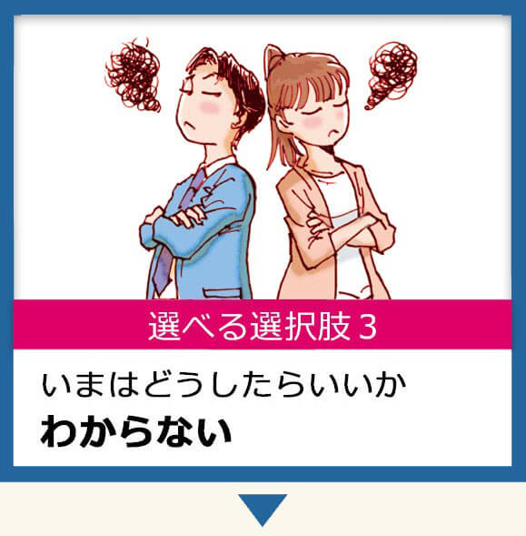 いまはどうしたらいいかわからない