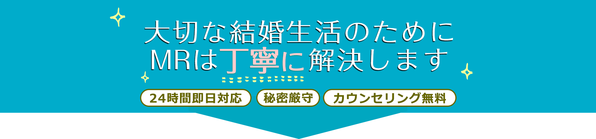 丁寧に解決します