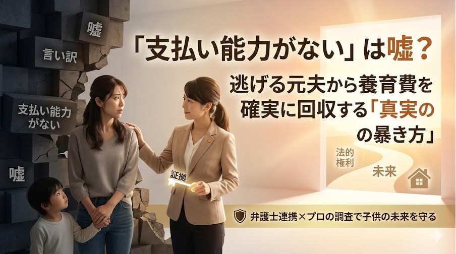 養育費「支払い能力がない」は嘘？逃げる元夫から確実に回収する5ステップ
