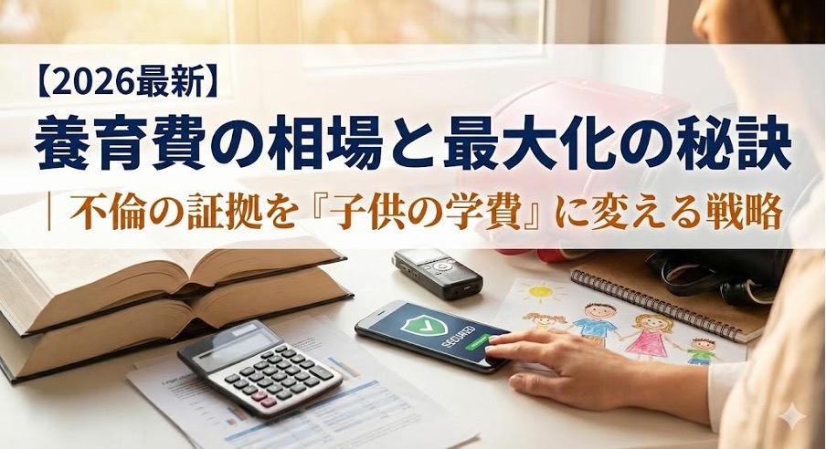 【2026最新】養育費の相場と最大化の秘訣｜不倫の証拠を『子供の学費』に変える戦略