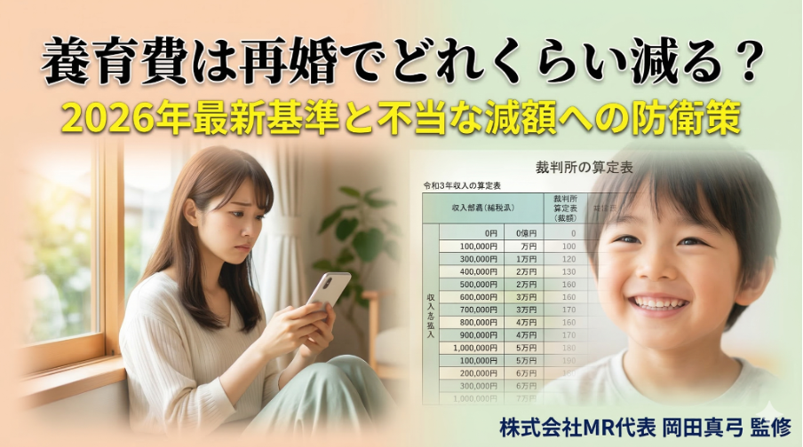 養育費は再婚でどれくらい減る？2026年最新基準と不当な減額への防衛策