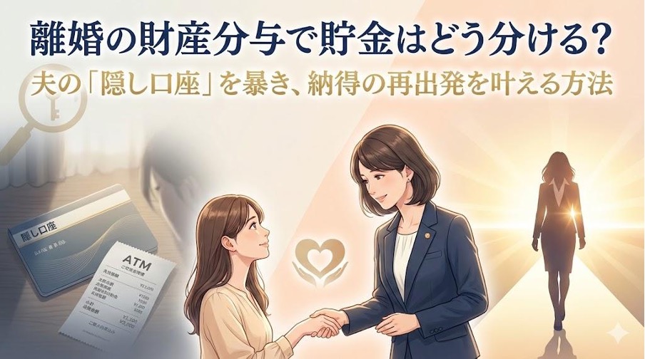 離婚の財産分与で貯金はどう分ける？夫の「隠し口座」を暴き、納得の再出発を叶える方法