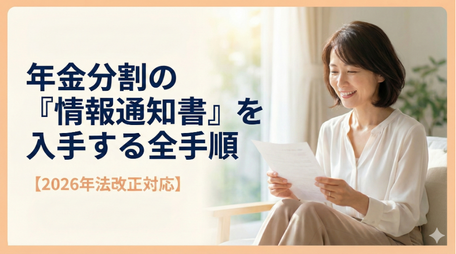 年金分割の情報通知書をバレずに取る全手順【2026最新保存版】