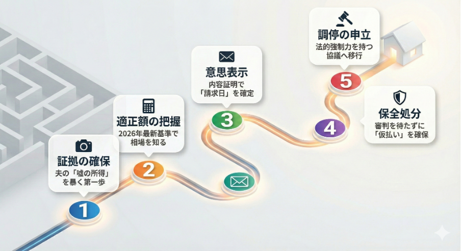 婚姻費用請求のロードマップ：2026年最新基準による算出と実態調査のポイント