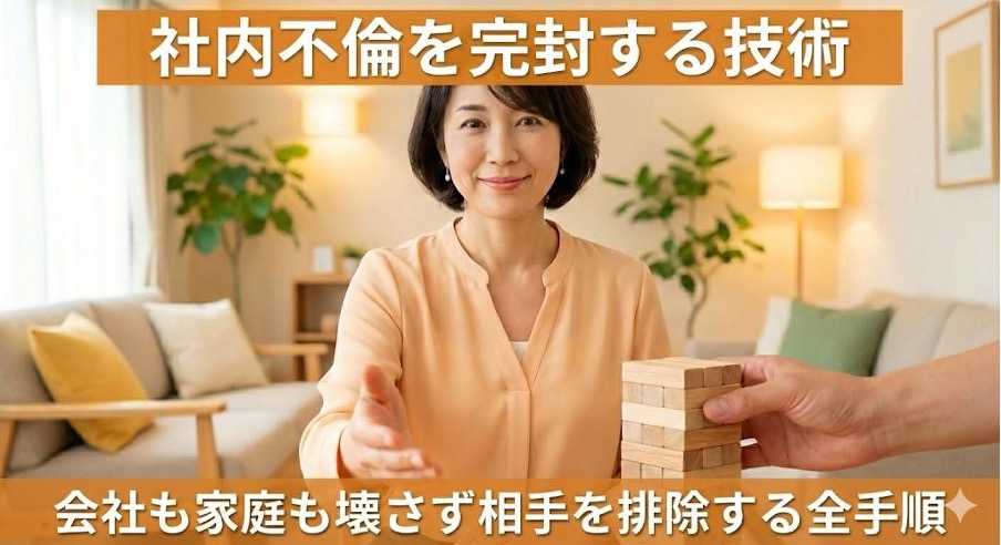 社内不倫を完封する技術｜会社も家庭も壊さず相手を排除する全手順