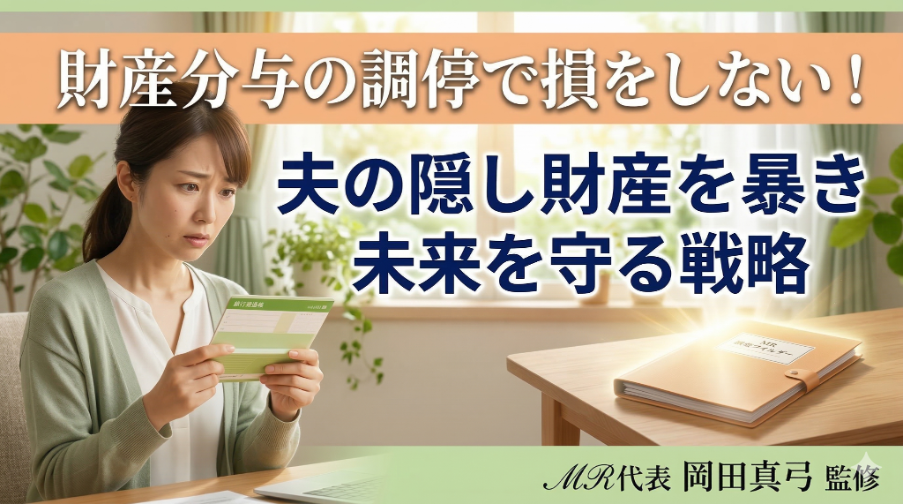 財産分与の調停で損をしない！不誠実な夫の隠し財産を暴き未来を守る戦略
