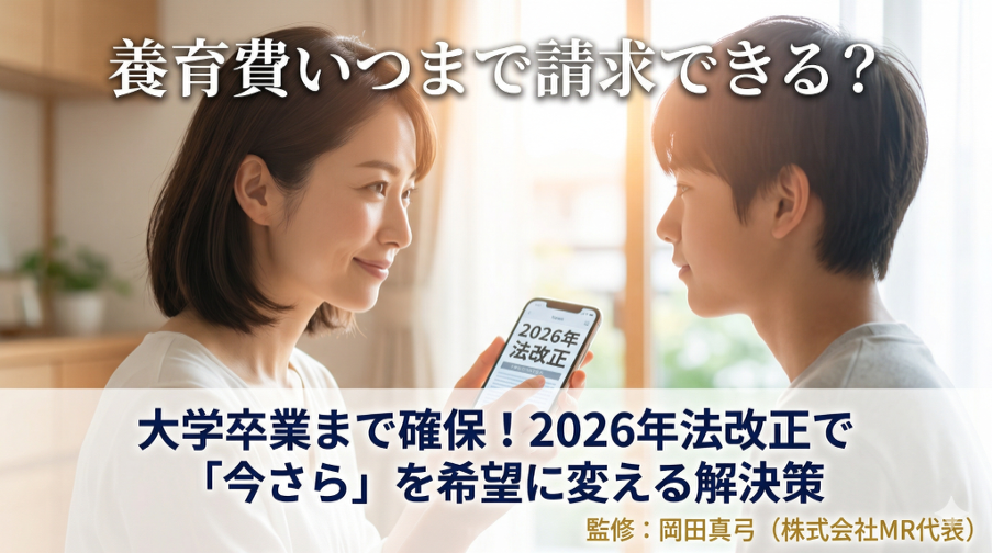 養育費いつまで請求できる？大学卒業まで確保！2026年法改正で「今さら」を希望に変える解決策