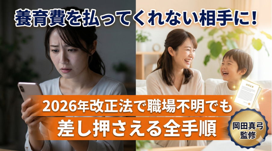 養育費を払ってくれない相手に！2026年改正法で職場不明でも差し押さえる全手順