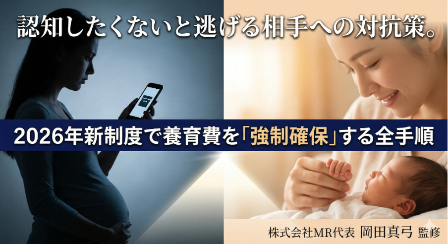 認知したくないと逃げる相手への対抗策。2026年新制度で養育費を「強制確保」する全手順