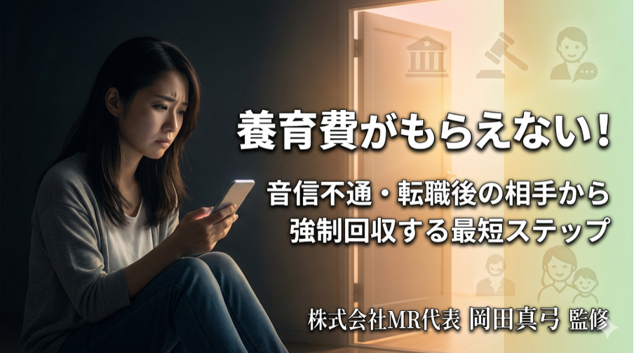養育費がもらえない！音信不通・転職後の相手から強制回収する最短ステップ