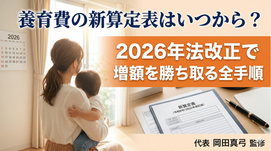 養育費の新算定表はいつから？2026年法改正で増額を勝ち取る全手順