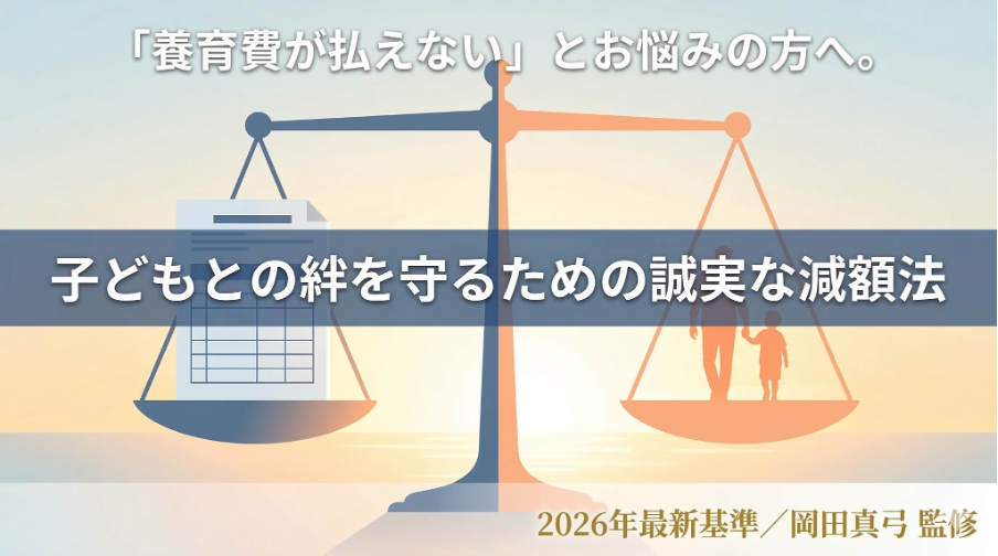 「養育費が払えない」とお悩みの方へ。2026年最新基準で知る、子どもとの絆を守るための誠実な減額法