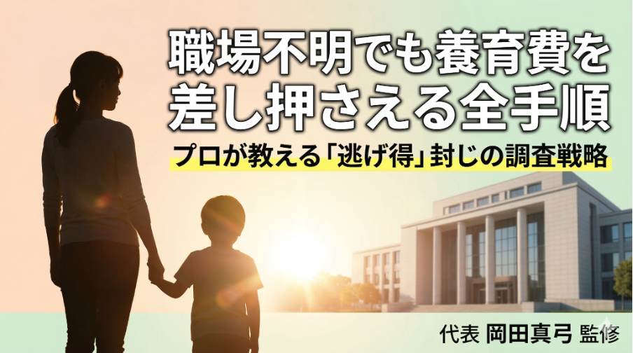 職場不明でも養育費を差し押さえる全手順｜プロが教える「逃げ得」封じの調査戦略