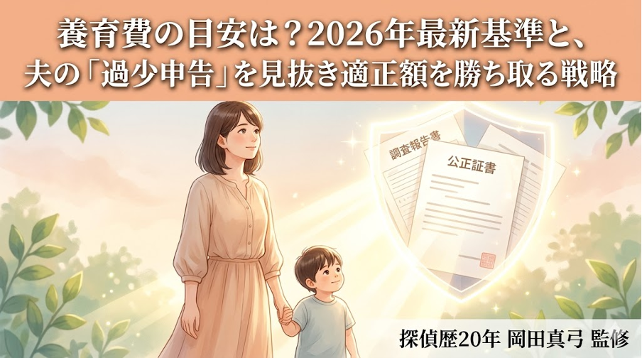 養育費の目安は？2026年最新基準と、夫の「過少申告」を見抜き適正額を勝ち取る戦略