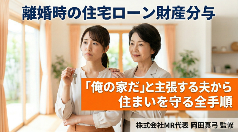 離婚時の住宅ローン財産分与｜「俺の家だ」と主張する夫から住まいを守る全手順