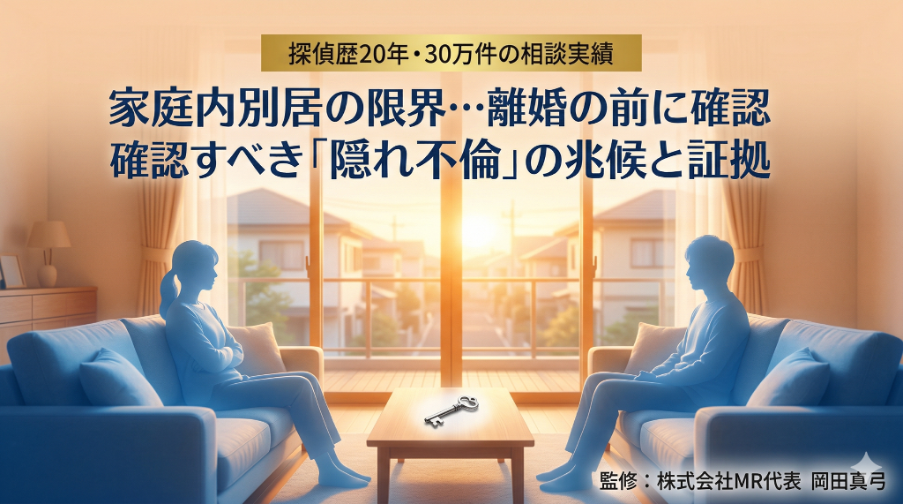 家庭内別居の限界…離婚の前に確認すべき「隠れ不倫」の兆候と証拠