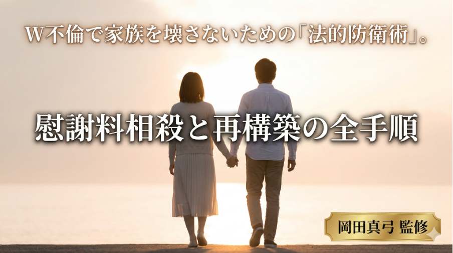 W不倫で家族を壊さないための「法的防衛術」。慰謝料相殺と再構築の全手順