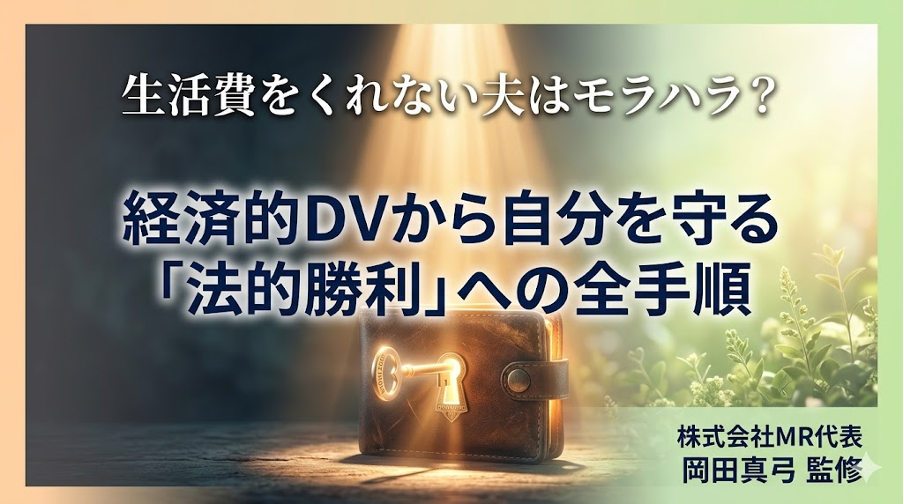 生活費をくれない夫はモラハラ？経済的DVから自分を守る「法的勝利」への全手順