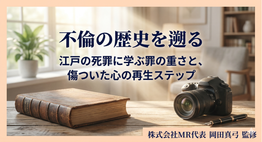 不倫の歴史を遡る｜江戸の死罪に学ぶ罪の重さと、傷ついた心の再生ステップ