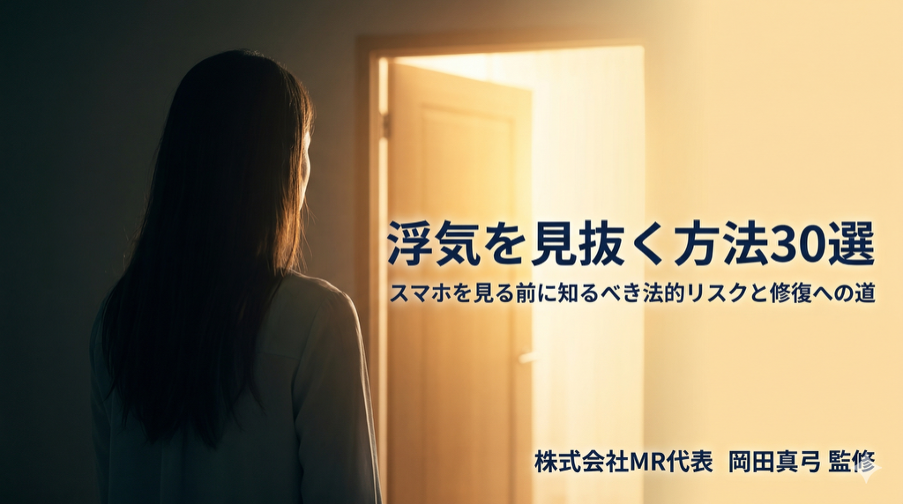 浮気を見抜く方法30選｜スマホを見る前に知るべき法的リスクと修復への道