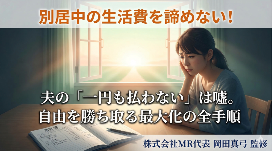 別居中の生活費を諦めない！夫の「一円も払わない」は嘘。自由を勝ち取る最大化の全手順