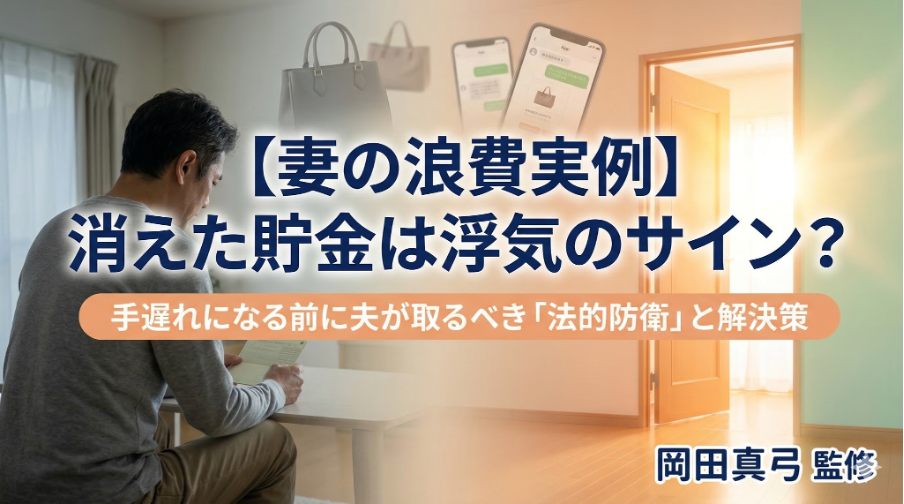 【妻の浪費実例】消えた貯金は浮気のサイン？手遅れになる前に夫が取るべき「法的防衛」と解決策