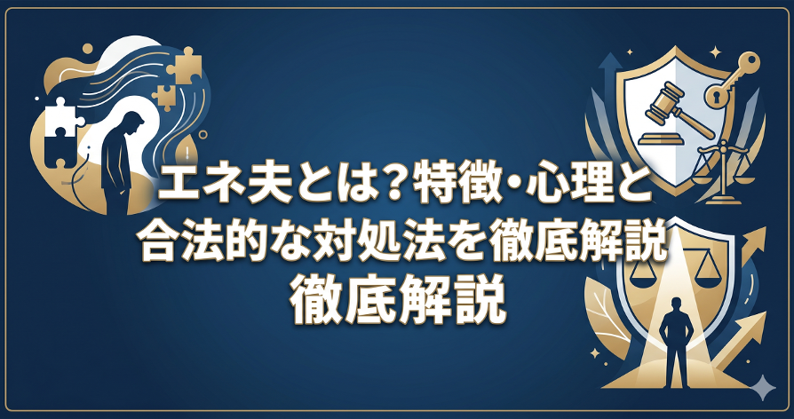 エネ夫とは?特徴・心理と合法的な対処法を徹底解説