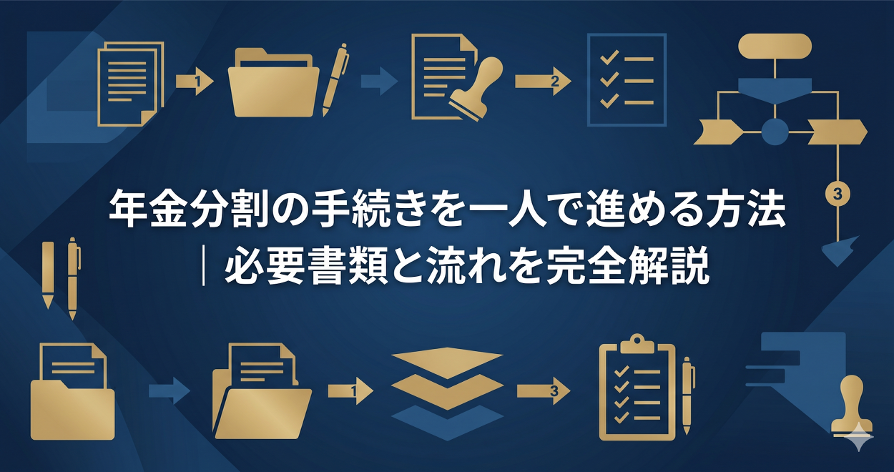 年金分割の手続きを一人で進める方法｜必要書類と流れを完全解説