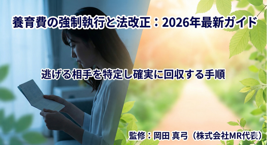 保護中: 養育費の強制執行と法改正：2026年最新ガイド｜逃げる元夫を特定し確実に回収する全手順