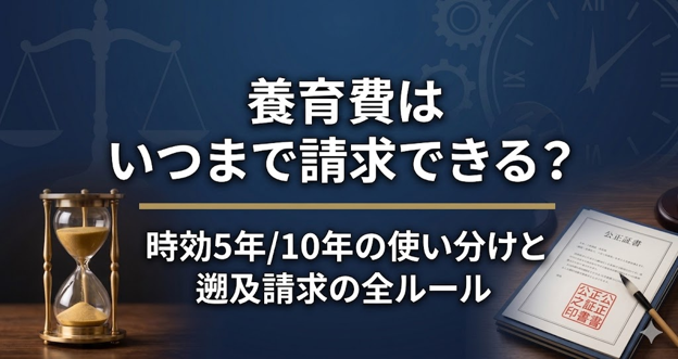 養育費はいつまで請求できる？時効5年/10年の使い分けと遡及請求の全ルール